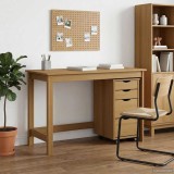 Cumpara ieftin Set birou si cabinet mobil MOSS 2 buc. Maro Miere