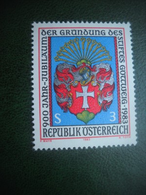HOPCT TIMBRE MNH 576 ABATIA GOTTWEIG 1983 -1 VAL AUSTRIA foto