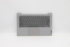 Carcasa superioara cu tastatura palmrest Laptop, Lenovo, IdeaPad 5-14ARE05 Type 81YM, 5CB1A13880, AP2UZ000530, AM2UZ000900, argintie, layout US