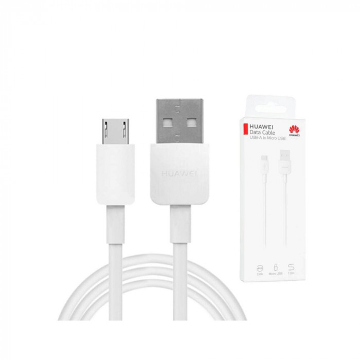 Cablu Huawei CP70 de la USB la Micro-USB, 2A, 1m, Alb,Blister