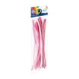 Accesorii creatie - sarma plusata, roz, 30cm, set 20 buc, Fiorello, GR-CH021 / 170-2615