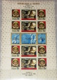 GUINEA 1965 SPATIU , ASTRONAUTI 2 COLITE NESTAMPILATE