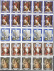 Ajman 1969 10 x French woman paintings in block Mi.430-33 MNH DA.229, Nestampilat