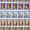 Ajman 1969 10 x French woman paintings in block Mi.430-33 MNH DA.229