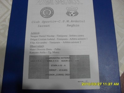 program CS iernut - Avantul Reghin foto