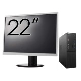 Pachet Calculator Second Hand LENOVO S510 SFF, Intel Core i5-6500t 3.20GHz, 8GB DDR4, 128GB SDD + Monitor 22&amp;quot; NewTechnology Media