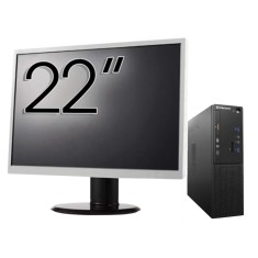 Pachet Calculator Second Hand LENOVO S510 SFF, Intel Core i5-6500t 3.20GHz, 8GB DDR4, 128GB SDD + Monitor 22&amp;quot; NewTechnology Media
