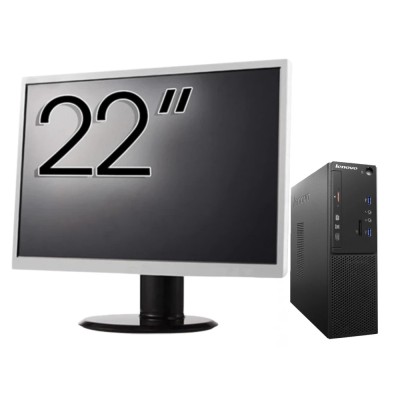 Pachet Calculator Second Hand LENOVO S510 SFF, Intel Core i5-6500t 3.20GHz, 8GB DDR4, 128GB SDD + Monitor 22&amp;amp;quot; NewTechnology Media foto