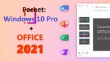 DVD nou Windows 10 Pro + Office 2021, licenta originala Retail, activare online