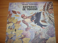RAPSODII DE TOAMNA - G. TOPARCEANU ( editia 1988, rara, ilustrata color )* foto