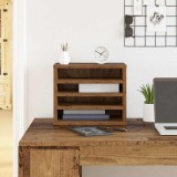 vidaXL Organizator birou lemn vechi 36x26x29.5 cm lemn ingineresc