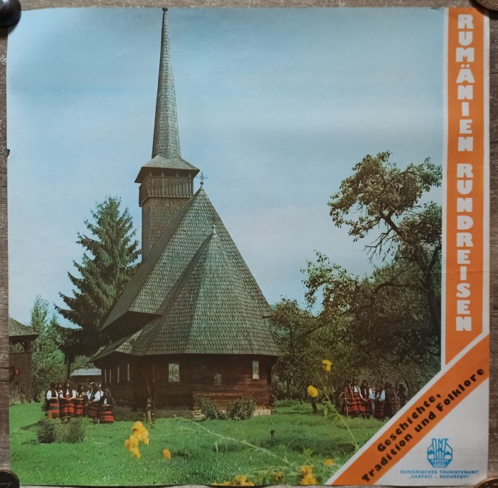Maramures, Biserica de lemn// afis turism ONT Carpati, perioada comunista