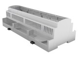 Carcasă pentru șină DIN gri 91x213x62mm 12 module