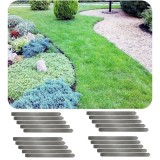Set de 20 borduri pentru gazon Metal Alu/Zinc 18cm &icirc;nălțime, 20m lungime
