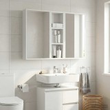 vidaXL Dulap de perete pentru baie cu raft Alb 20 x 10 x 60,5 cm 889287