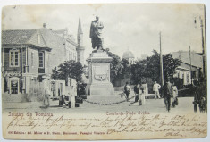 Constanta - Salutari din Romania, Piata Ovidiu, U.P.U., circulata 1902 foto