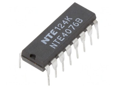 Circuit Digital Flip-Flop D 4 Canale CMOS DIP16 foto