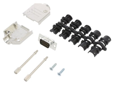 Conector D-Sub 15 Pin Tată Lipire foto