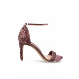 Sandale Mihai Albu din piele Burgundy Glitter
