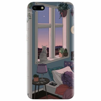Husa silicon pentru Huawei Y5 Prime 2018, Girl Room foto