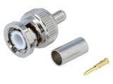Mufă BNC Tată Drept 50&Omega; pentru Cablu RG58 5mm
