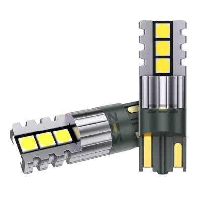 Set 2 becuri LED 6SMD 12W/set, canbus, 12V, T10 W5W, 6500K foto