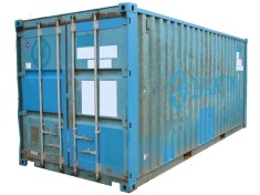 Vand container maritim marfa, lung de 6m. foto