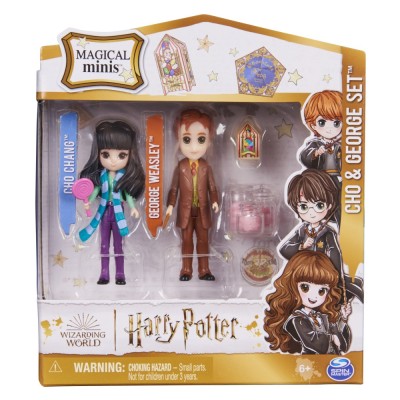 HARRY POTTER WIZARDING WORLD MAGICAL MINIS SET 2 FIGURINE CHO SI GEORGE foto