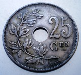 7.504 BELGIA 25 CENTIMES 1908 BELGIE, Europa, Cupru-Nichel