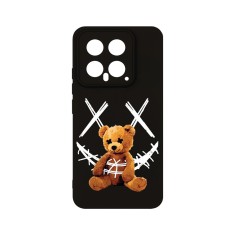 Husa BestCase&reg; Premium Silicon, Compatibila Cu Xiaomi 14, 1.2MM Slim, Teddy