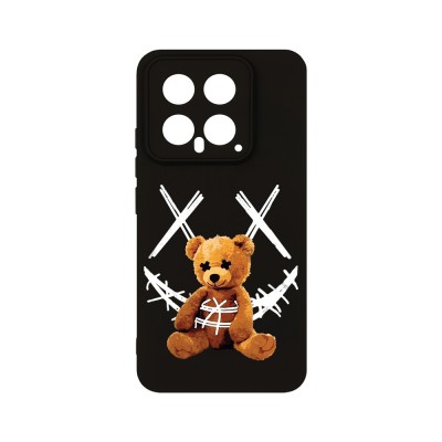 Husa BestCase&amp;reg; Premium Silicon, Compatibila Cu Xiaomi 14, 1.2MM Slim, Teddy foto