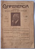 CONFERENCIA , JOURNAL DE L ' UNIVERSITE DES ANNALES , Mai 1927