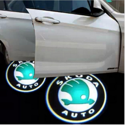 Proiectoare Portiere cu Logo Skoda - BTLW250 (SK) foto