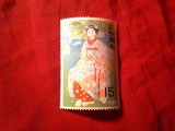 Serie 1 valoare Japonia 1968 Pictura Femeie