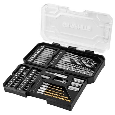 Set burghie si biti 50 piese GRAPHITE foto