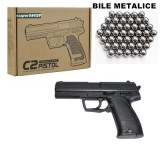 PISTOL METALIC PUTERNIC AIRSOFT CALIBRU 6MM,BILE METALICE INCLUSE,SUPER GUN!