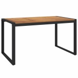 Cumpara ieftin Masa gradina picioare forma de U 140x80x75 cm lemn masiv acacia