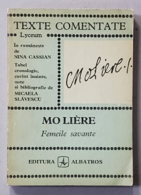MOLIERE - FEMEILE SAVANTE , 1974 foto