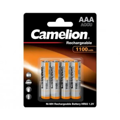 Baterie Reincarcabila Camelion AAA LR3 Acumulatori Preincarcati Ni-MH 1.2V 1100mAh Blister 4 foto