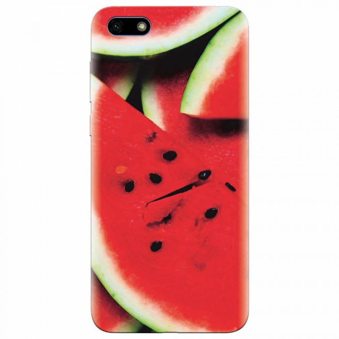 Husa silicon pentru Huawei Y5 Prime 2018, S Of Watermelon Slice