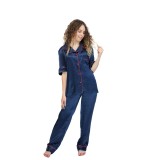 Pijama dama din matase naturala 100% -19 momme 6 A calitate.