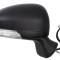 Oglinda usa exterioara Toyota Avensis (T27), 10.2008-07.2015, partea Dreapta, reglare electrica; carcasa neagra partial grunduita; incalzit; sticla c