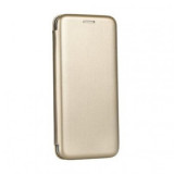 Husa Flip Cover Magnetic Pentru Samsung Galaxy S7 edge, Gold