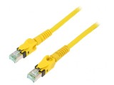 Cablu Patch S/FTP Cat6a Galben 3m 27AWG
