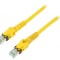 Cablu Patch S/FTP Cat6a Galben 3m 27AWG