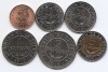 Bolivia Set 6 - 10, 20, 50 Centavos, 1, 2, 5 Bolivianos 2010/12 - B11, UNC !!!, America Centrala si de Sud