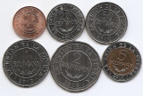 Bolivia Set 6 - 10, 20, 50 Centavos, 1, 2, 5 Bolivianos 2010/12 - B11, UNC !!!, America Centrala si de Sud