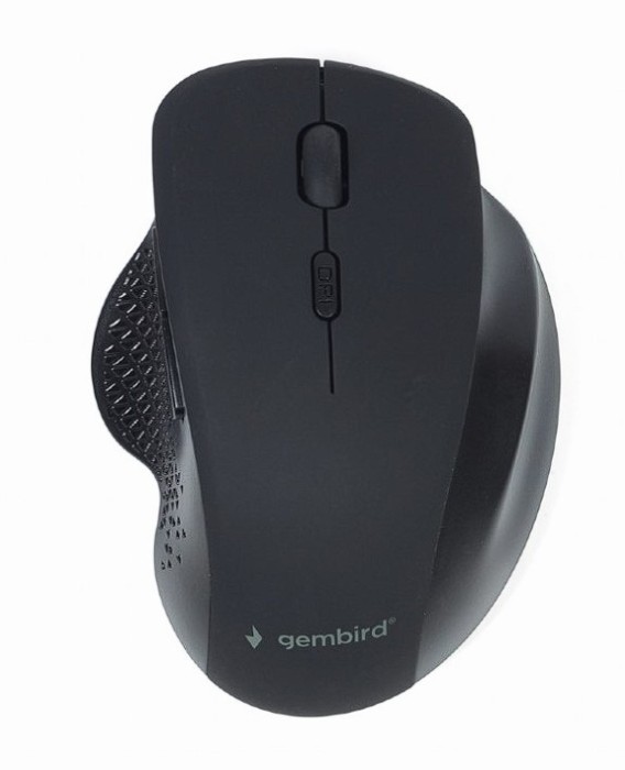 MOUSE GEMBIRD, PC sau NB, wireless, 2.4GHz, optic, 1600 dpi, butoane/scroll 6/1, , negru, &quot;MUSW-6B-02&quot; (timbru verde 0.18 lei)