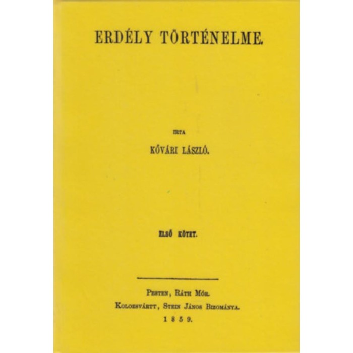 Erd&eacute;ly t&ouml;rt&eacute;nelme I. - Kőv&aacute;ri L&aacute;szl&oacute;