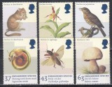 Marea Britanie 1998 - Specii pe cale de dispariție, MNH, Nestampilat